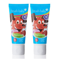 Brush-Baby | Brushbaby Children's Mild Spearmint Toothpaste with Xylitol (6 years+) - Bundle of 2pcs